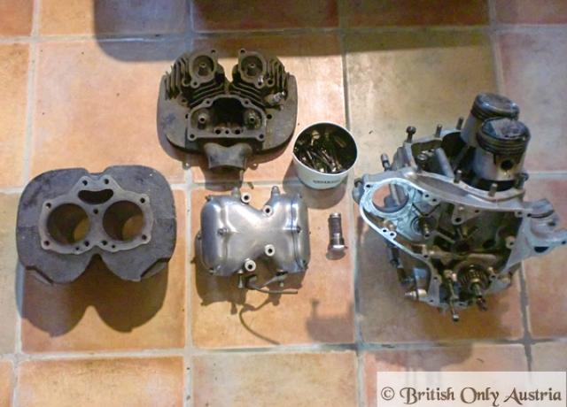 Engine BSA A7 f. swinging Arm Model used