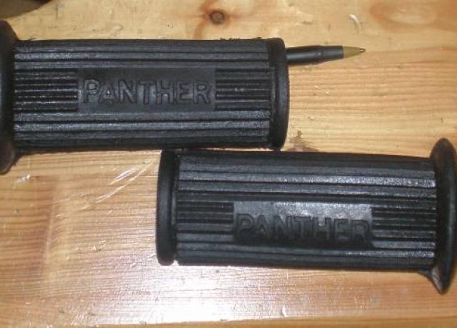 Panther Footrest Rubber with Logo/Pair