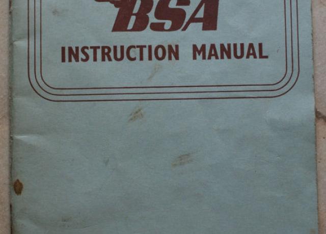 BSA Instruction Manual 175cc Silver Bantam / 175cc Bantam de luxe Model D7