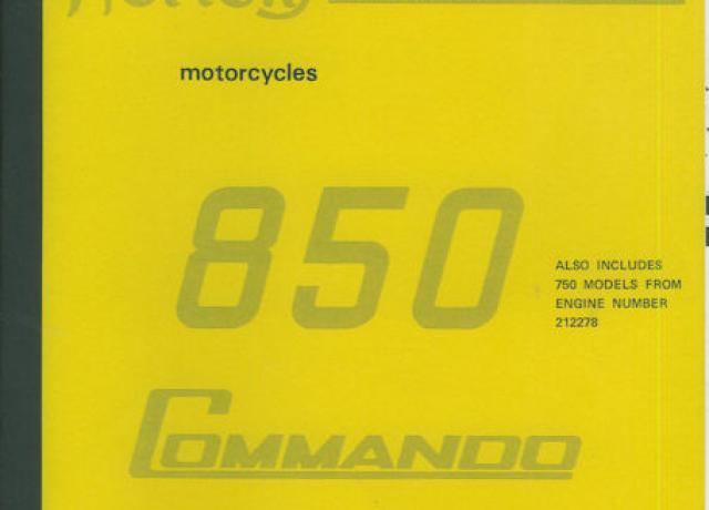 Norton 850 commando - parts list 