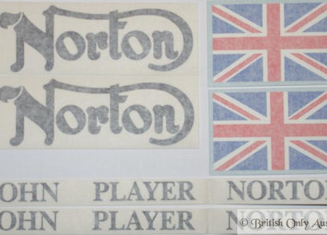 NORTON UK Flags sticker vinyle laminé 