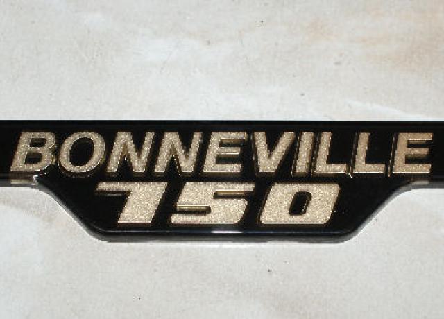 Triumph Styling Badge Bonneville 750cc Gold-Black 