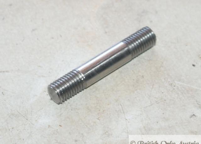 Vincent Gear lever stud, Stainless Steel, 2.3/16" x 3/8" 20 TPI BSF
