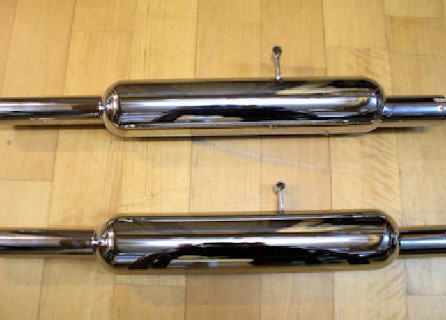 Triumph 3T 350cc 1 1/2"-38mm 1946 on Rigid/S/Hub, Silencer / Pair