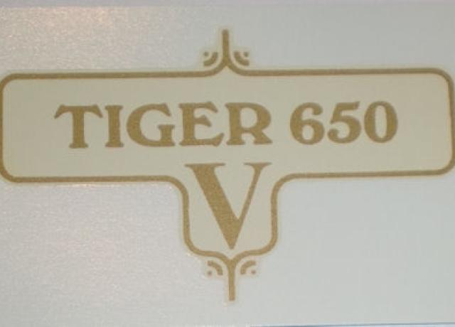 Triumph "Tiger 650 V" Panel Abziehbild 1970er Jahre