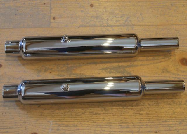 Panther Twin Silencers 600/650 cc 1954-64. 1 7/8" - 48mm /Pair