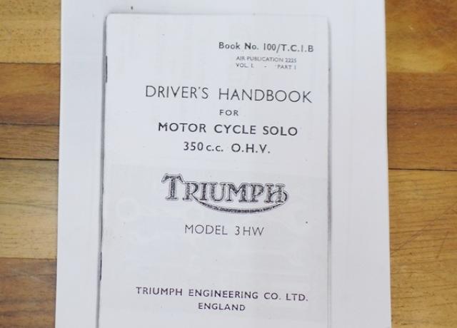 Triumph Handbuch Kopie 350cc O.H.V. Model 3HW 