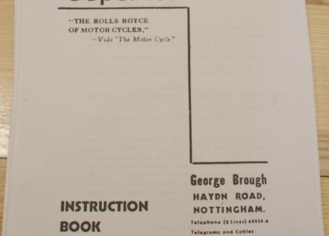Brough Superior SS80 Instruction Book/Handbuch.Kopie