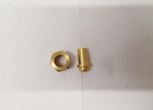 Benzinhahnanschluss 6mm mit Mutter 1/4" 