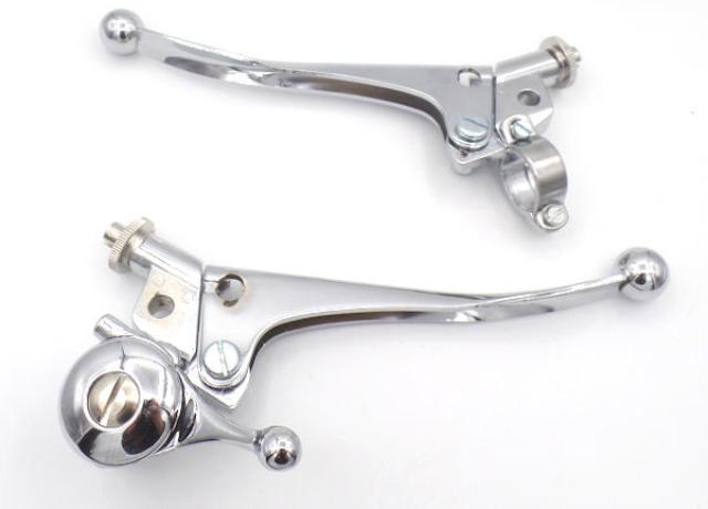 Brake/Air Lever and Clutch Lever + Cam Adjuster 7/8" 22mm /Pair