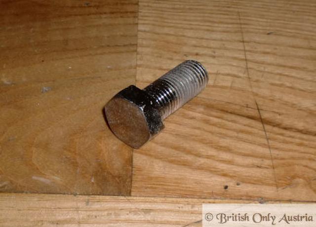 Lucas Scheinwerfer Montage Bolzen 7/16" UNF x 1"Chrom Kopf