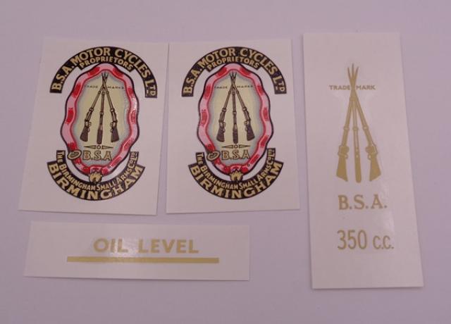 BSA Gold Star Transfer Set, 350 cc, S/A Models, 1954-1961