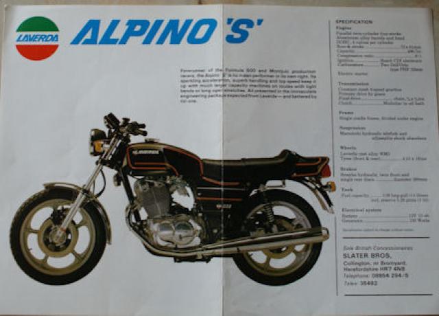 Laverda Alpino 'S' & Montjuic Brochure