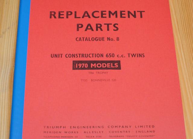 Triumph Replacement Parts No 8 T120 1970