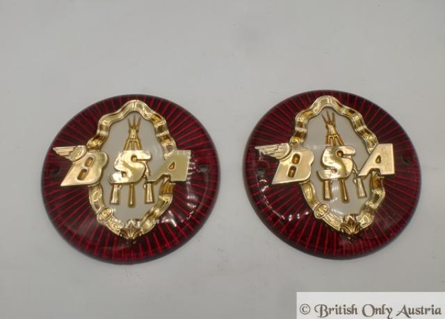 BSA Tank Badges Piled . A7/A10.Arms /Pair