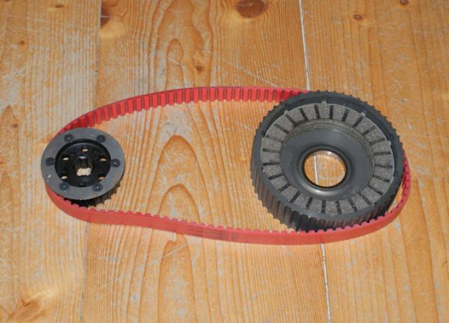 Triumph Belt drive kit, Pre unit, Rigid Frame, Alloy