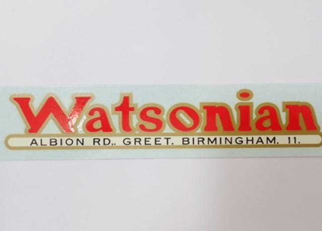 Watsonian Transfer 1950s/60s