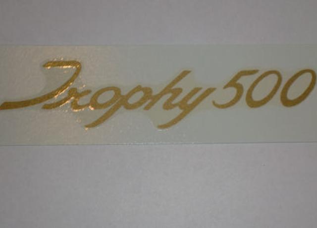 Trophy 500 Side Panel blocked transfer decal sticker 1969-72 Triumph T100C pair 