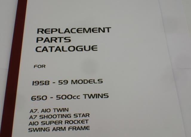 BSA Parts Book A7/A10 1958-59
