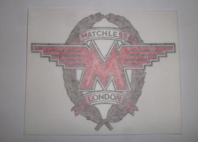 Matchless Sticker for Oil Tank 1962-65.Large.