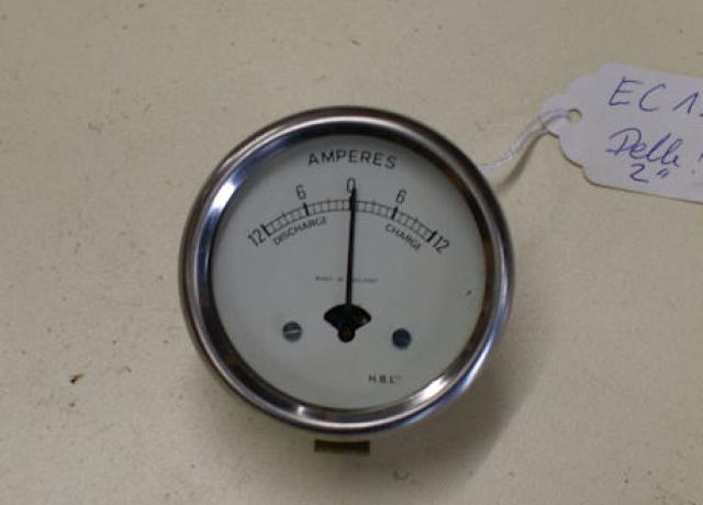 Amperemeter mit Delle HBL 12V 2". Replacement for Lucas