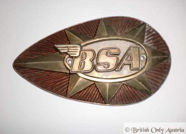 BSA Tank Badge Metall used
