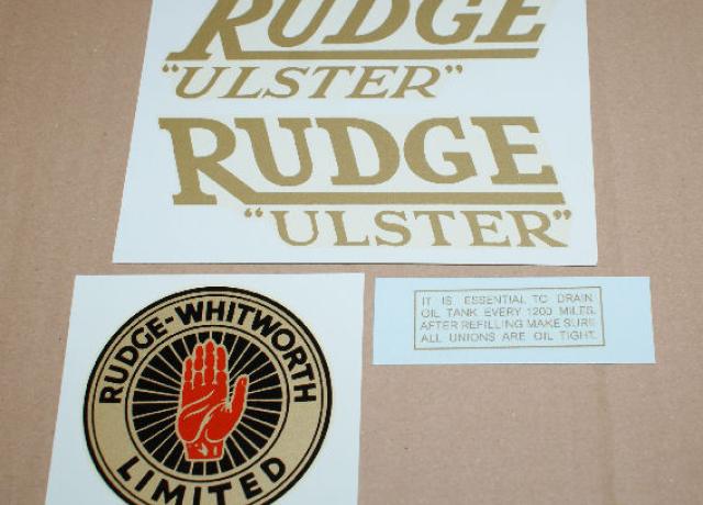 Rudge Ulster 1939 Abziehbilder Set 