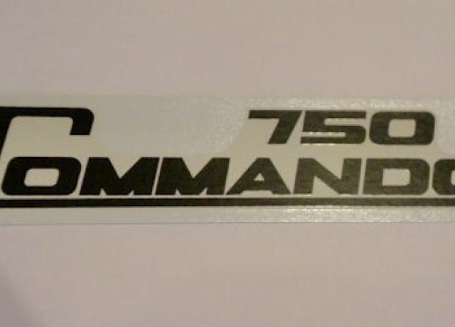 Norton Commando 750 Abziehbild für Seitendeckel schwarz