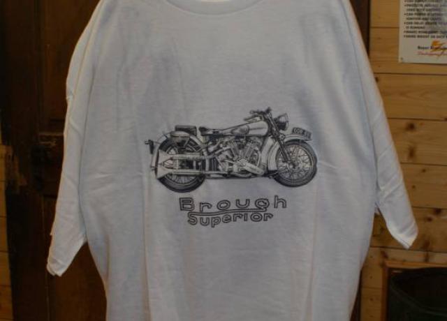 T-Shirt Brough Superior MX100 weiß M