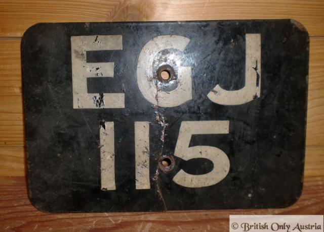 Rear Number Plate used