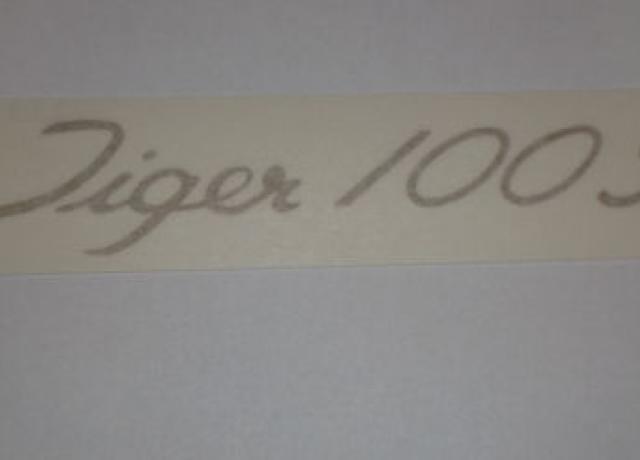 Triumph Tiger 100S Panel Sticker 1968-69