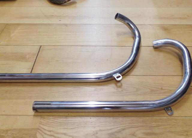 AJS/Matchless Exhaust Pipe 1 5/8" Pair 1960-64