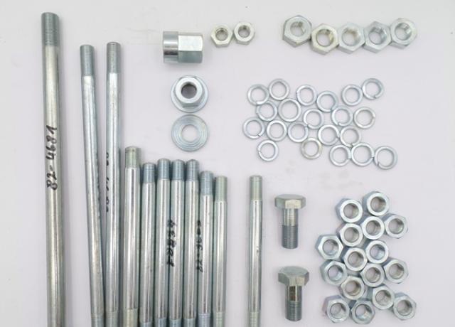 Engine and Gearbox Fixing Set Triumph Pre Unit 6T.T110.TR6.T120/Bolt/Nuts/Studs. Duplex Frame