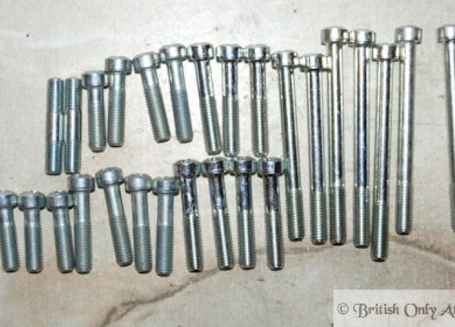 Triumph 3TA/5TA/T100 Cover Screw Set 1957-68