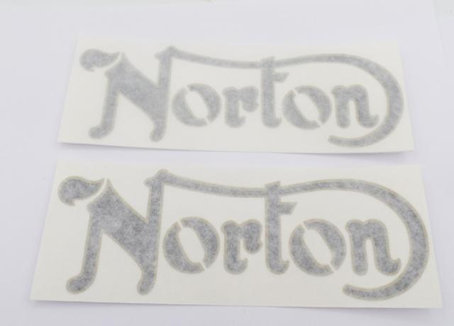 Norton Sticker (Commando 750/850)  for Tank, Black /Pair