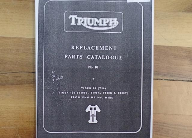 Triumph Replacement Parts Catalogue No. 10 1968 Copy