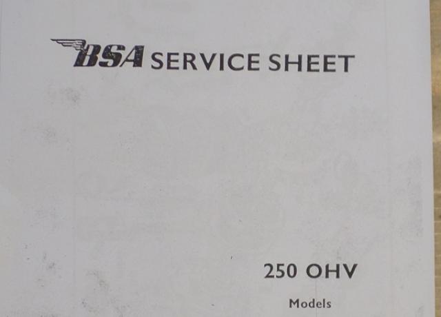 BSA Service Sheet 250 OHV C11G and C12 Kopie