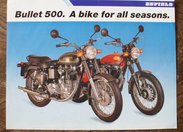 Enfield Bullet 500. A bike for all seasons, Brochure