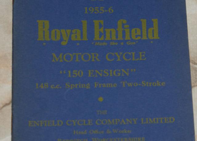Spare and replacement pats for the 1955-6 Royal Enfield Teilebuch