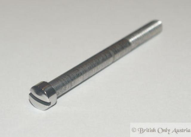 Whitworth Fillister Head Slotted Screw 1/4" x 3". SS