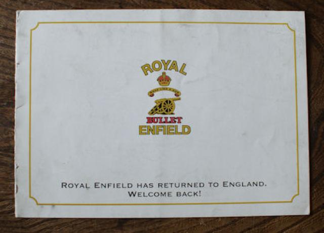 Royal Enfield Bullet, Prospekt