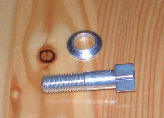 Triumph Bolt and Washer f. finned Exhaust Pipe Clip 1 3/4"