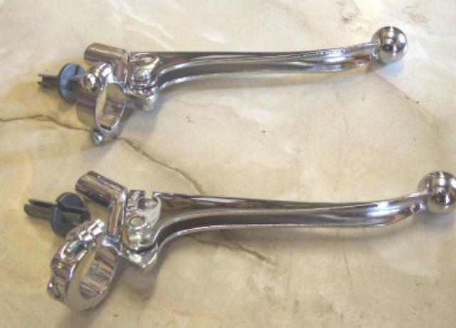 Triumph Pre Unit Brems und Kupplungshebel Kugelende  1" 25mm/Paar
