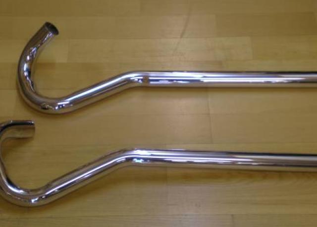 Rudge High Level Exhaust Pipes /Pair 1 3/4"