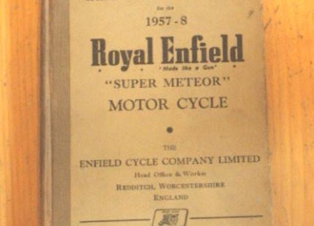 Royal Enfield Spare & Replacement Parts 1957-58 / Teilebuch