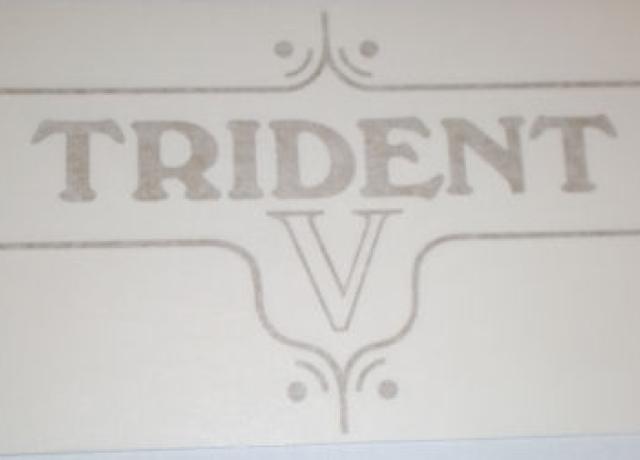 Triumph "Trident V" Panel Aufkleber 1971