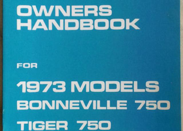Owners Handbook for Triumph - Benutzerhandbuch 1973 U.K. & General Exp. Edition