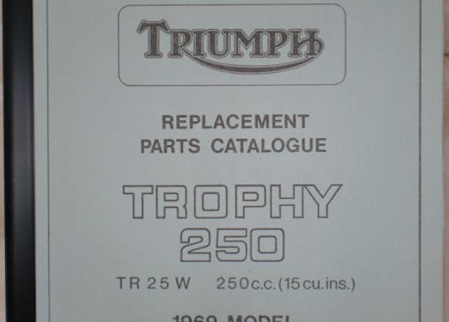 Triumph Trophy 250  Replacement Parts Catalogue, Teilebuch 1969, Teilebuch