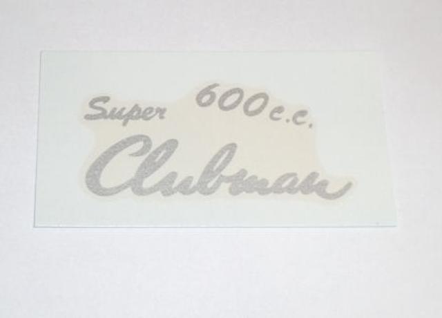 Matchless "Super 600cc Clubman" Abziehbild für Tank Top 1956-58