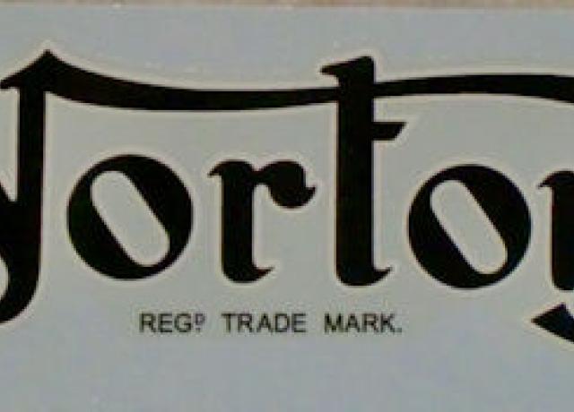 Norton Tank Abziehbild Regd. Trade Mark frühe 1950er Jahre
